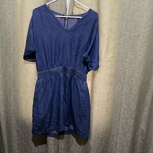 Unbranded Soft denim look  Mini Dress Size Medium with Pockets